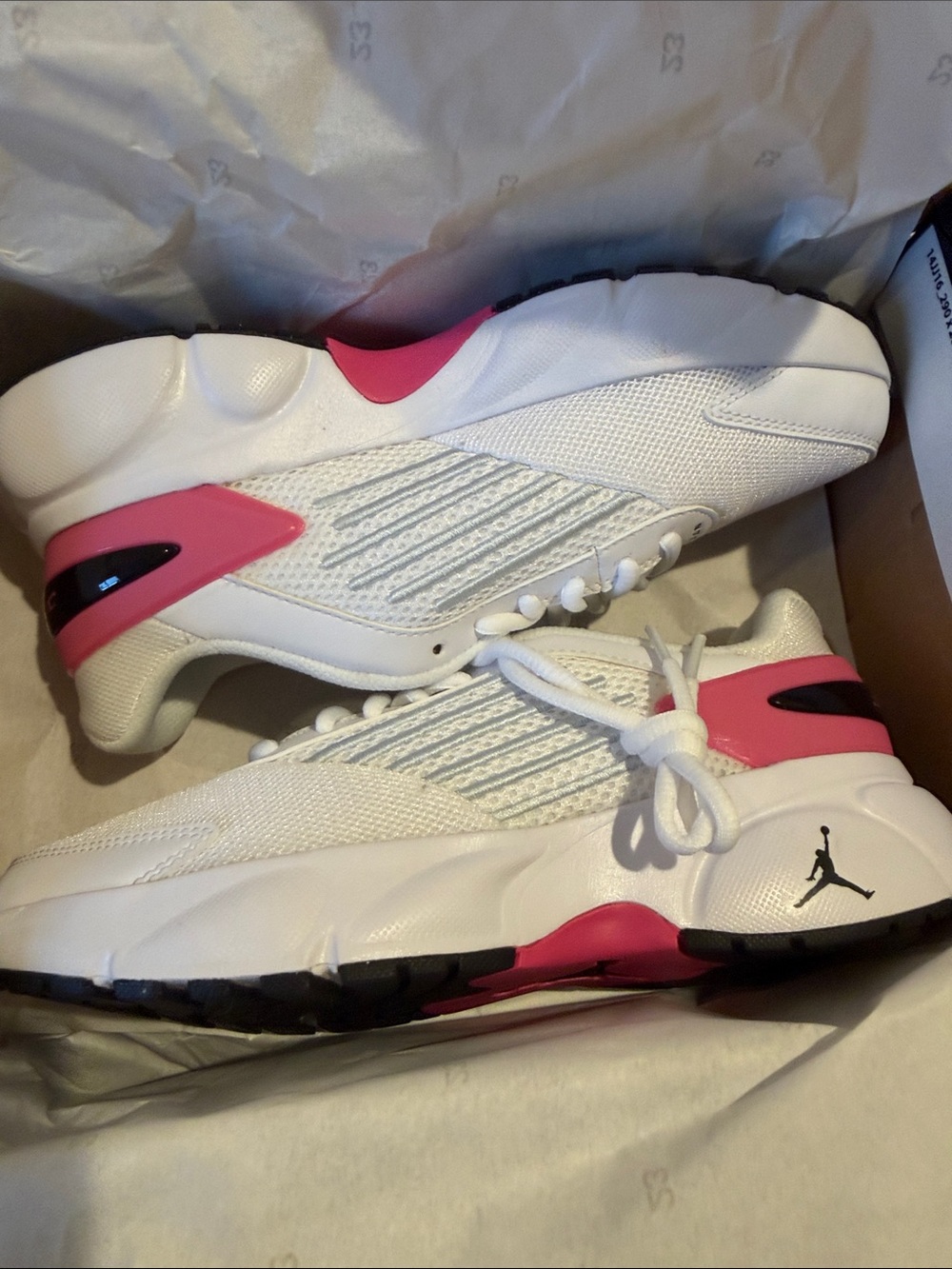 Jordan Women’s White & Pink Low-Top Sneakers